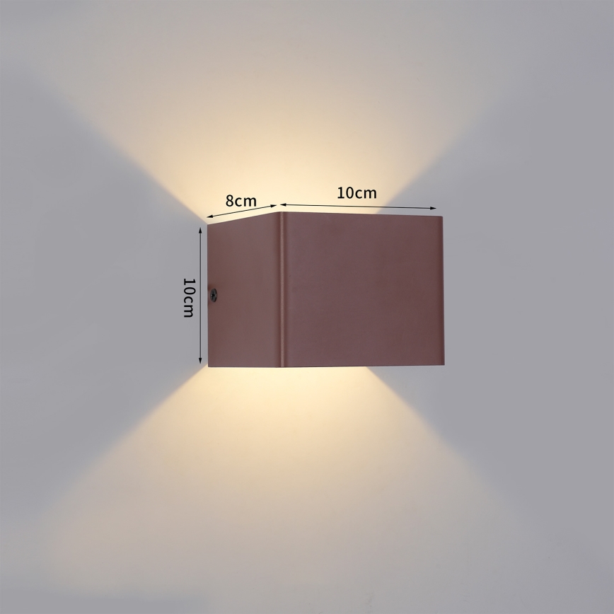 Brilagi - Applique LED da esterno DONNANI LED/5W/230V marrone IP44