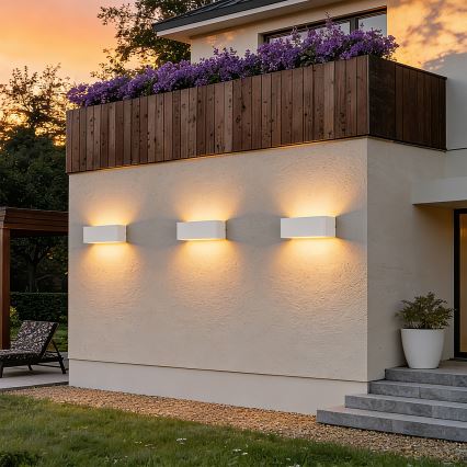 Brilagi - Applique LED da esterno DONNANI LED/7W/230V 20 cm bianco IP44