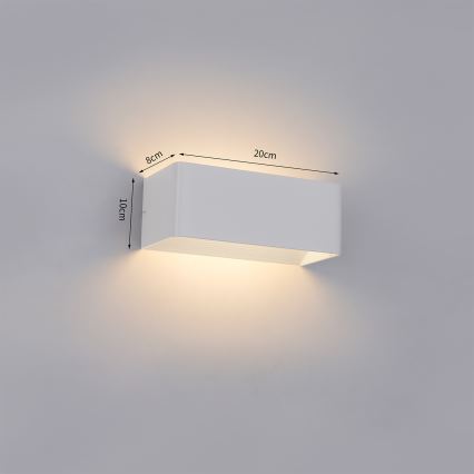 Brilagi - Applique LED da esterno DONNANI LED/7W/230V 20 cm bianco IP44