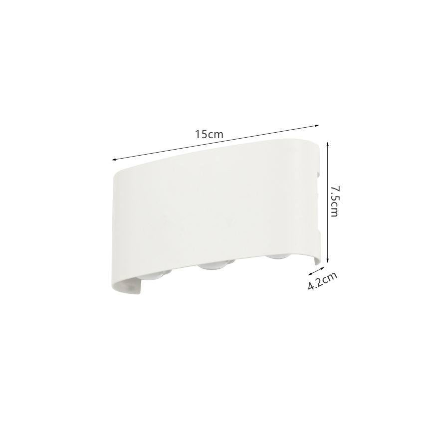 Brilagi - Applique LED da esterno FLAREBOX LED/6W/230V bianco IP65
