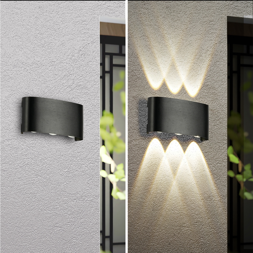 Brilagi - Applique LED da esterno FLAREBOX LED/6W/230V nero IP65