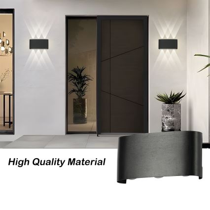 Brilagi - Applique LED da esterno FLAREBOX LED/6W/230V nero IP65