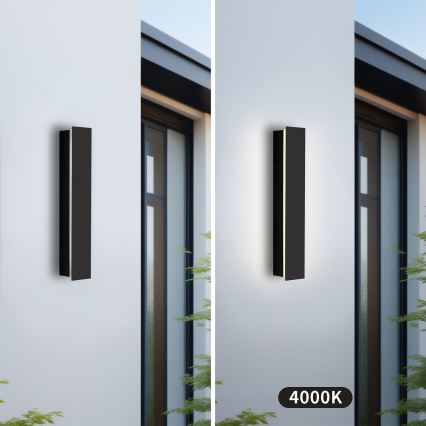 Brilagi - Applique da esterno LED LINEAR LED/8W/230V 4000K IP65 30 cm nero CRI 90