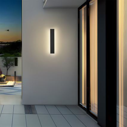 Brilagi - Applique da esterno LED LINEAR LED/8W/230V 4000K IP65 30 cm nero CRI 90