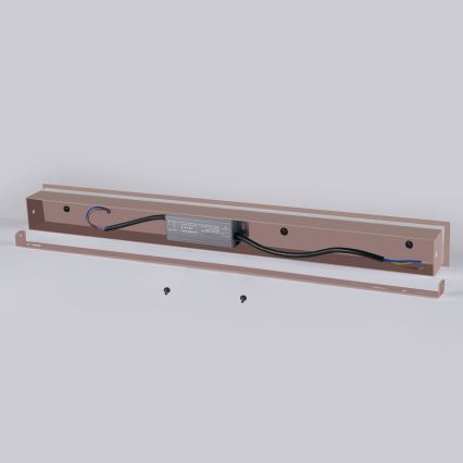 Brilagi - Applique da parete per esterni LINEAR LED, 12W, 230V, 3000K, IP65, 50 cm, marrone, CRI 90