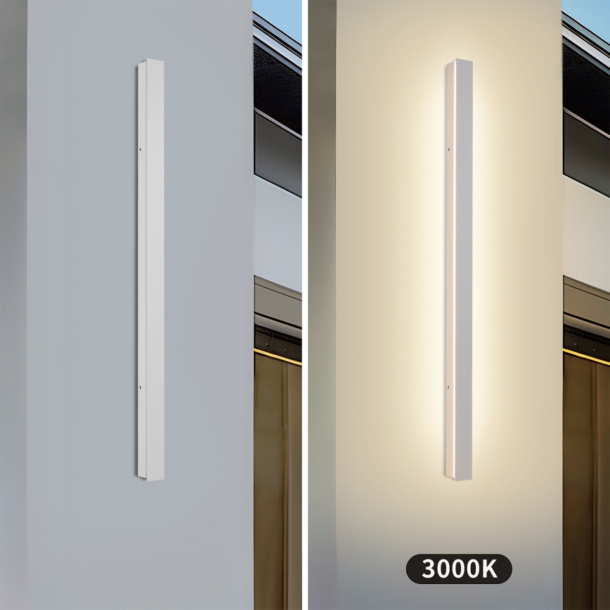 Brilagi - Applique da esterno LINEAR LED, 22 W, 230 V, 3000 K, IP65, 100 cm, bianco, CRI 90
