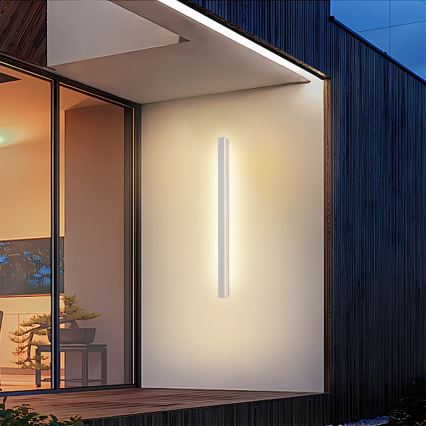 Brilagi - Applique da esterno LINEAR LED, 22 W, 230 V, 3000 K, IP65, 100 cm, bianco, CRI 90