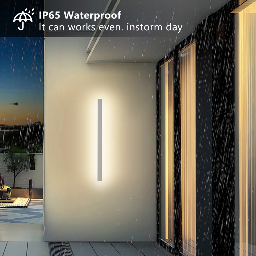 Brilagi - Applique da esterno LINEAR LED, 22 W, 230 V, 3000 K, IP65, 100 cm, bianco, CRI 90