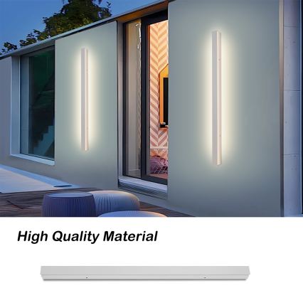 Brilagi - Applique da esterno LINEAR LED, 22 W, 230 V, 3000 K, IP65, 100 cm, bianco, CRI 90