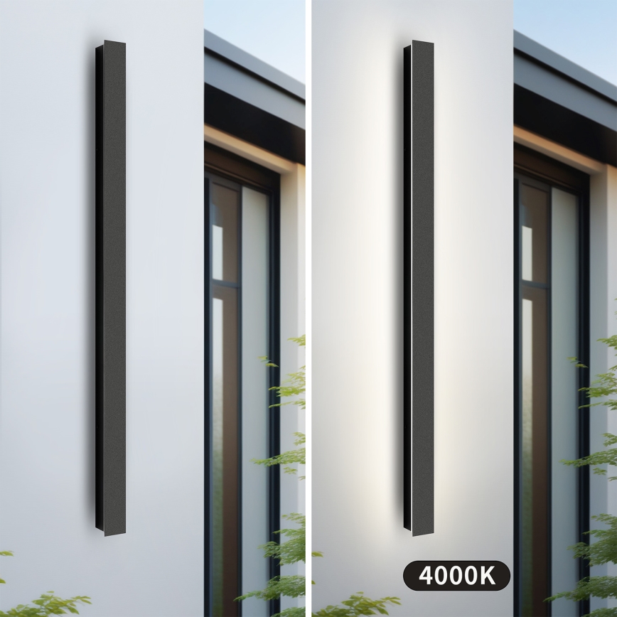Brilagi - Applique da esterno LINEAR LED/22W/230V 4000K IP65 100 cm nera CRI 90