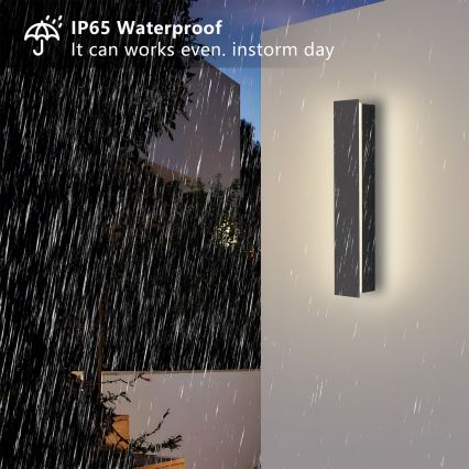 Brilagi - Applique da esterno LINEAR LED/8W/230V 3000K IP65 30 cm antracite CRI 90