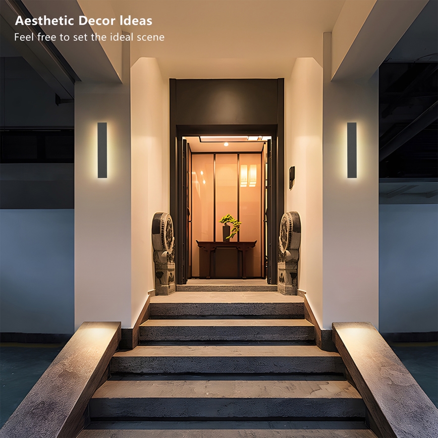 Brilagi - Applique da esterno LINEAR LED/8W/230V 3000K IP65 30 cm antracite CRI 90
