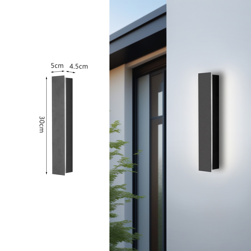 Brilagi - Applique da esterno LINEAR LED/8W/230V 3000K IP65 30 cm antracite CRI 90