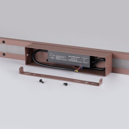 Brilagi - Applique da esterno LUNA LED/24W/230V 3000K IP65 100 cm marrone CRI 90