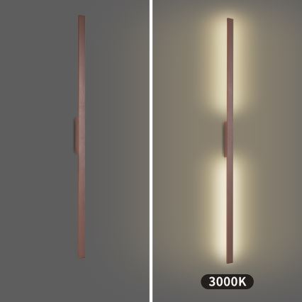 Brilagi - Applique da esterno LED LUNA LED/30W/230V 3000K IP65 150 cm marrone CRI 90