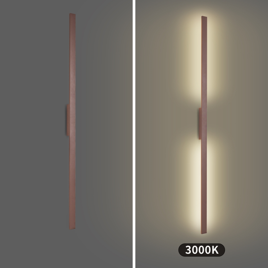 Brilagi - Applique da esterno LED LUNA LED/30W/230V 3000K IP65 150 cm marrone CRI 90