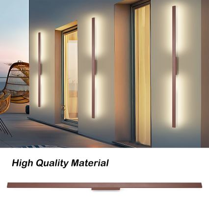 Brilagi - Applique da esterno LED LUNA LED/30W/230V 3000K IP65 150 cm marrone CRI 90