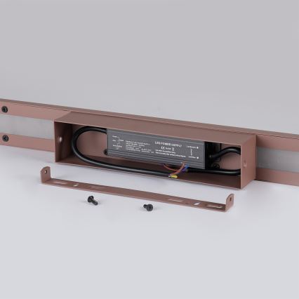 Brilagi - Applique da esterno LED LUNA LED/30W/230V 3000K IP65 150 cm marrone CRI 90