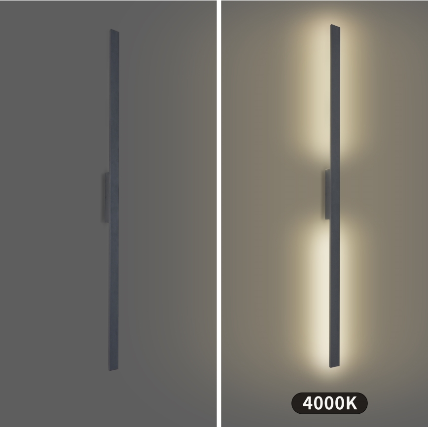 Brilagi - Lampada da parete per esterni LUNA LED/30W/230V 4000K IP65 150 cm antracite CRI 90
