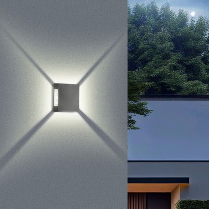 Brilagi - Applique LED da esterno QUADRAY LED/4W/230V antracite IP65