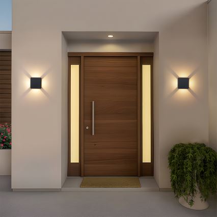 Brilagi - Applique LED da esterno QUADRAY LED/6W/230V nera IP54