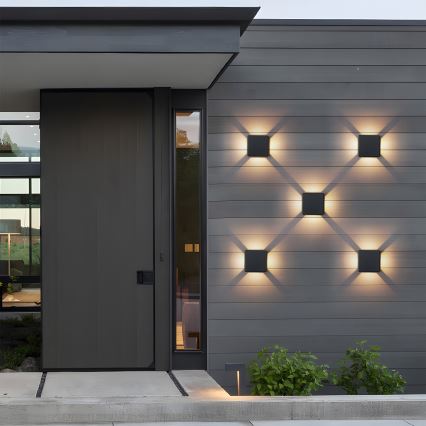 Brilagi - Applique LED da esterno QUADRAY LED/6W/230V nera IP54