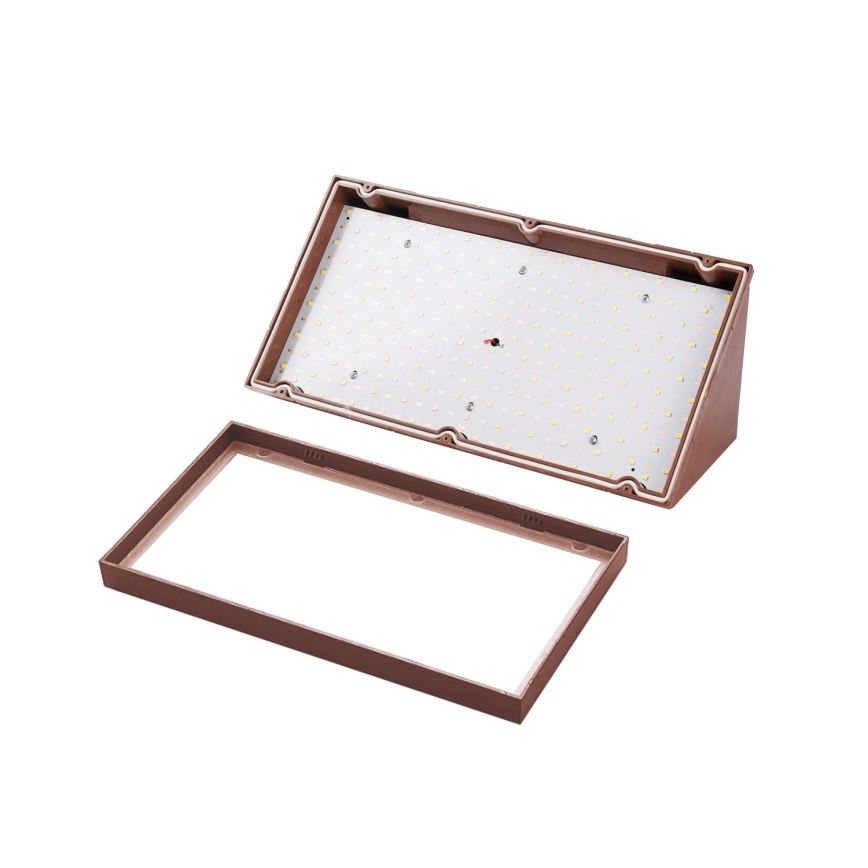 Brilagi - Applique da esterno a LED TRIANGLE LED/20W/230V 3000/4000/6500K marrone IP65