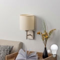 BRILAGI - Applique LED da parete NUBILA 1xE27/60W/230V cromo opaco/crema