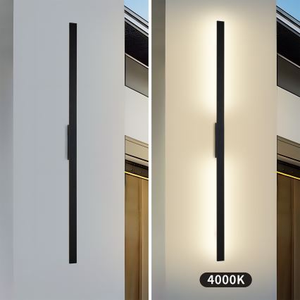 Brilagi - Applique da esterno LED LUNA LED/30W/230V 4000K IP65 150 cm nero CRI 90