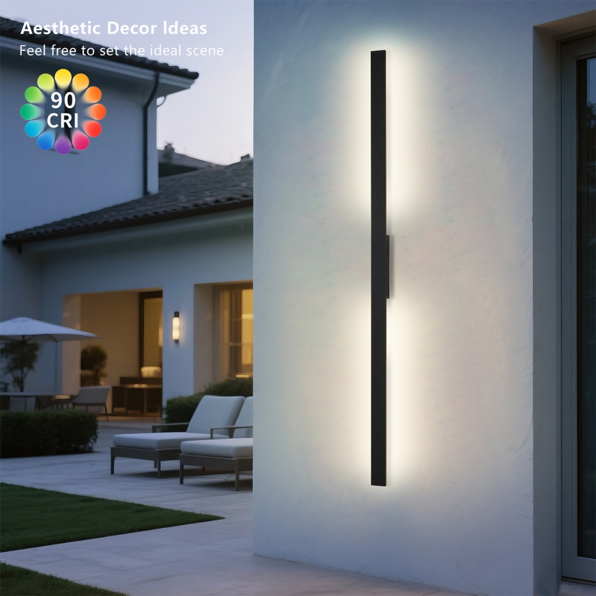 Brilagi - Applique da esterno LED LUNA LED/30W/230V 4000K IP65 150 cm nero CRI 90