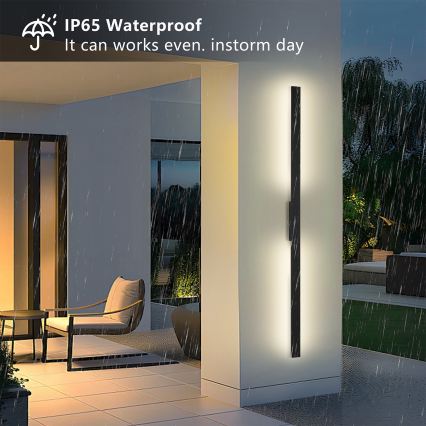 Brilagi - Applique da esterno LED LUNA LED/30W/230V 4000K IP65 150 cm nero CRI 90