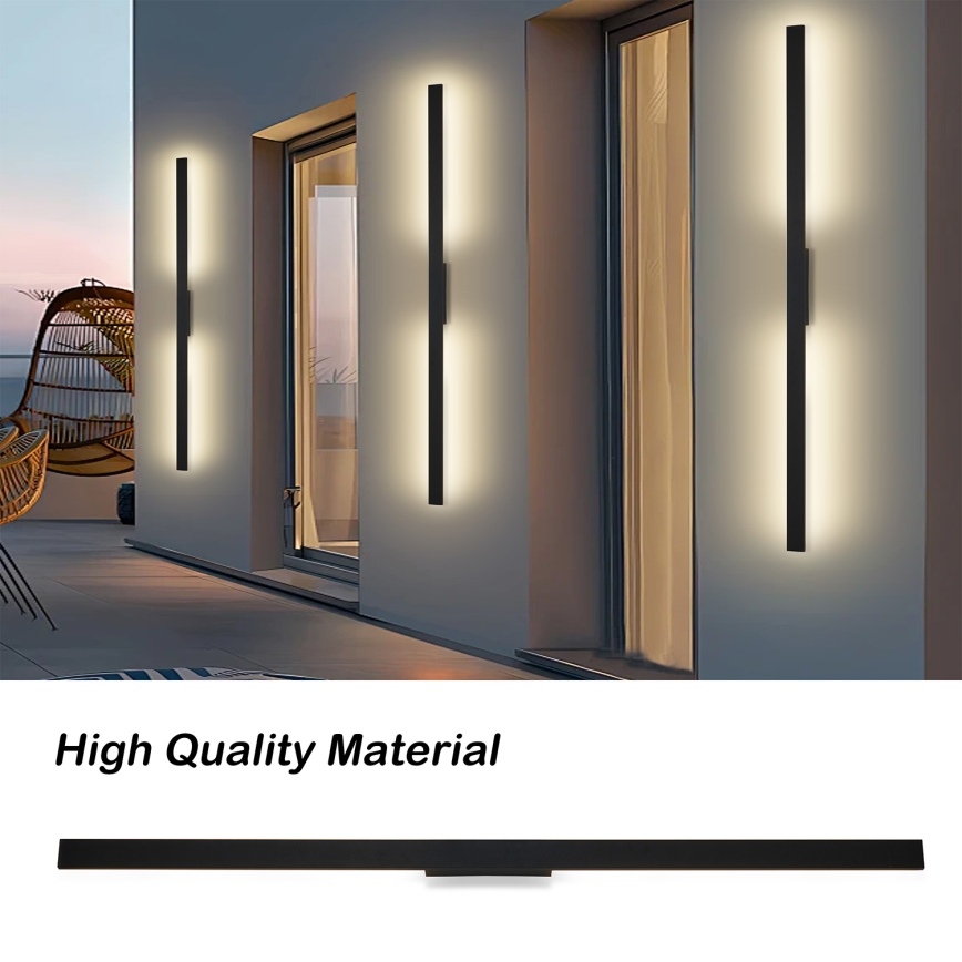 Brilagi - Applique da esterno LED LUNA LED/30W/230V 4000K IP65 150 cm nero CRI 90