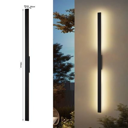 Brilagi - Applique da esterno LED LUNA LED/30W/230V 4000K IP65 150 cm nero CRI 90