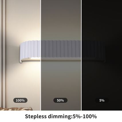 Brilagi - Applique a LED dimmerabile FALCON MODERN LED/14W/230V 3000-6000K 40 cm bianco + telecomando