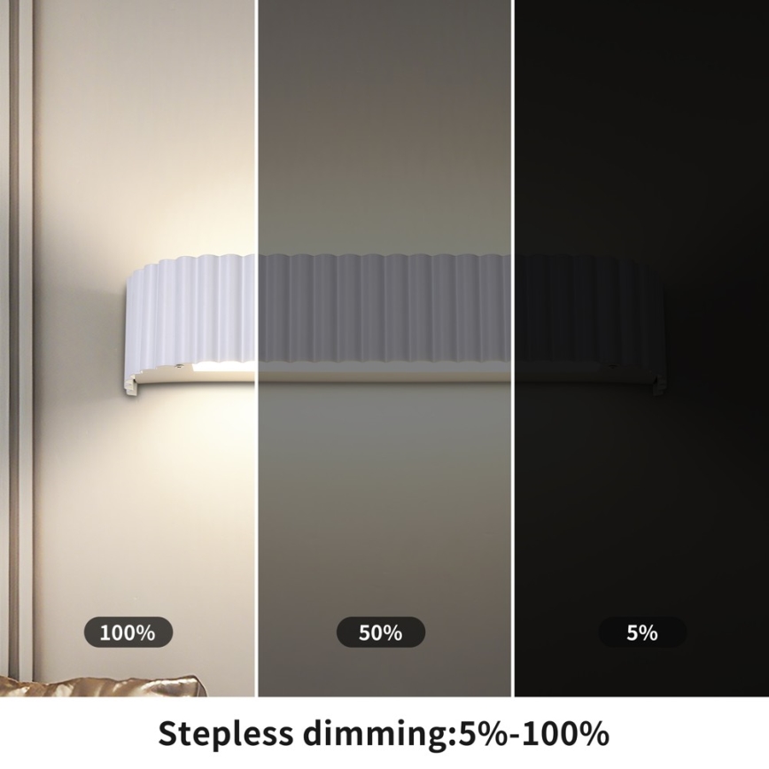 Brilagi - Applique a LED dimmerabile FALCON MODERN LED/14W/230V 3000-6000K 40 cm bianco + telecomando