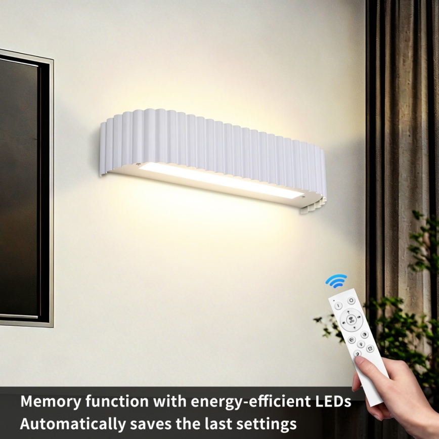 Brilagi - Applique a LED dimmerabile FALCON MODERN LED/14W/230V 3000-6000K 40 cm bianco + telecomando