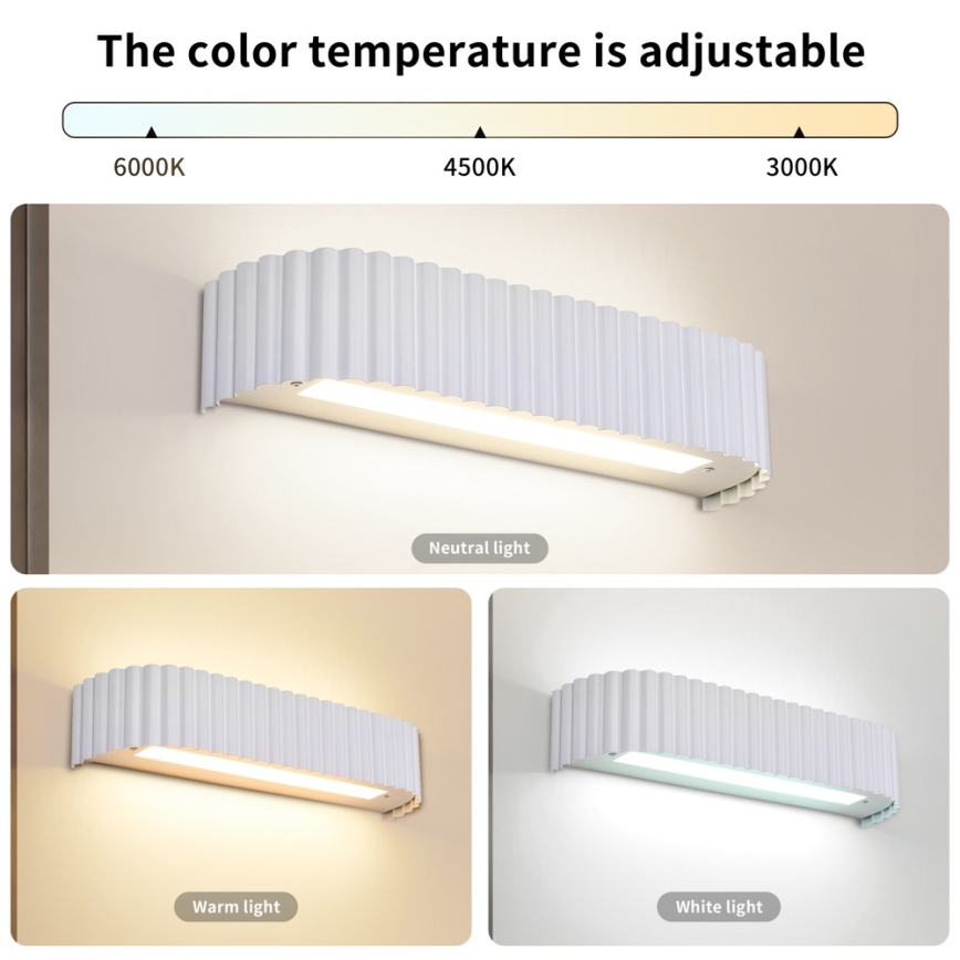 Brilagi - Applique a LED dimmerabile FALCON MODERN LED/14W/230V 3000-6000K 40 cm bianco + telecomando