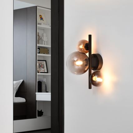 Brilagi - Applique LED MILLA 3xG9/3W/230V marrone/marrone fumé