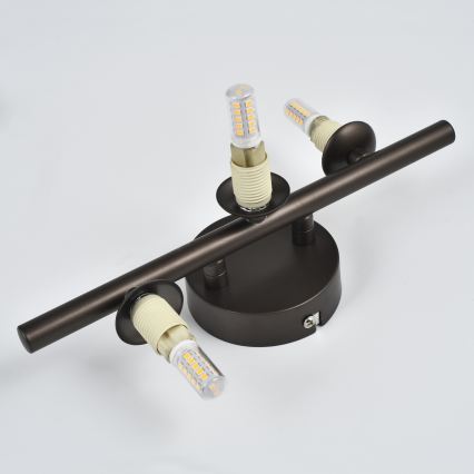 Brilagi - Applique LED MILLA 3xG9/3W/230V marrone/marrone fumé