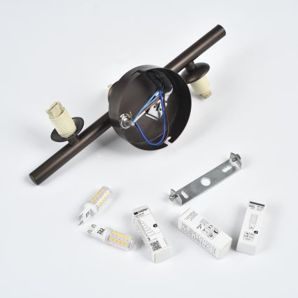 Brilagi - Applique LED MILLA 3xG9/3W/230V marrone/marrone fumé
