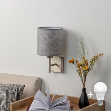 BRILAGI - Applique LED NUBILA 1xE27/60W/230V cromo opaco/grigio
