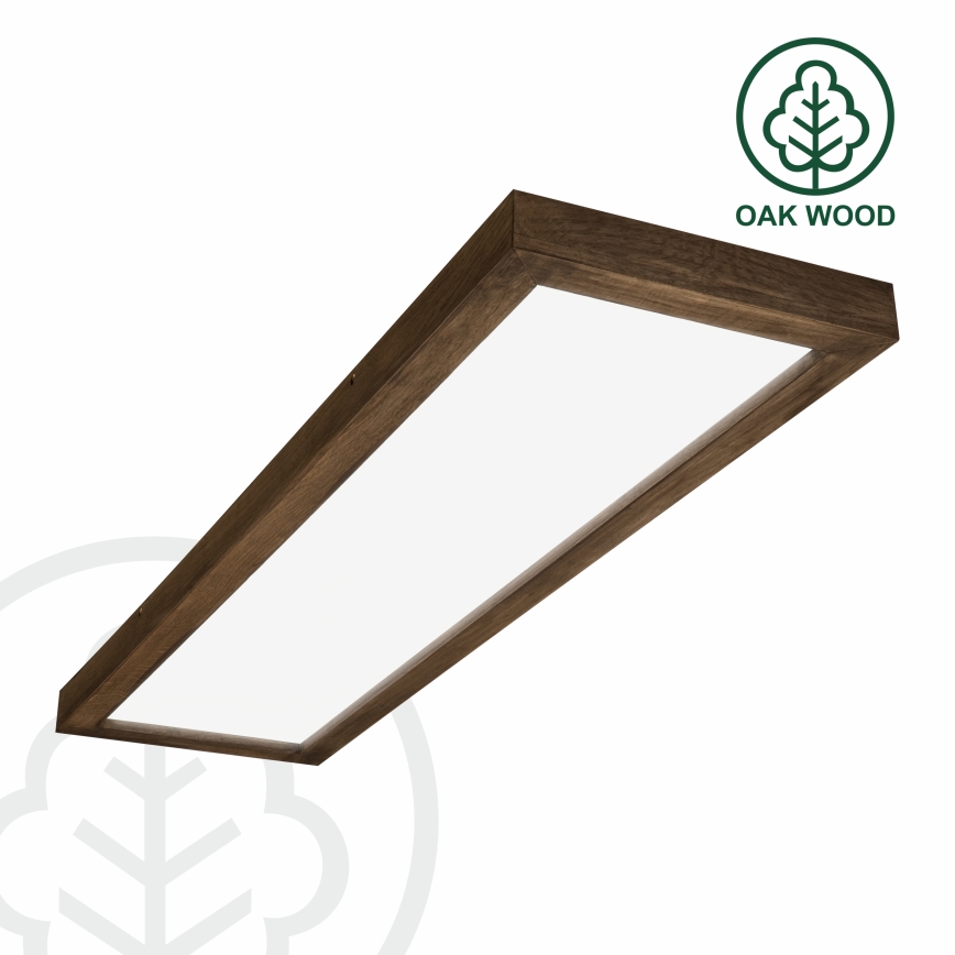 Brilagi - Plafoniera LED per bagno WOODY FRAME LED/40W/230V 120x30 cm IP44 noce