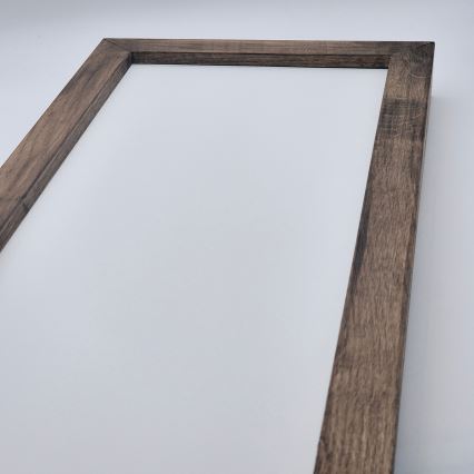 Brilagi - Plafoniera LED per bagno WOODY FRAME LED/40W/230V 120x30 cm IP44 noce