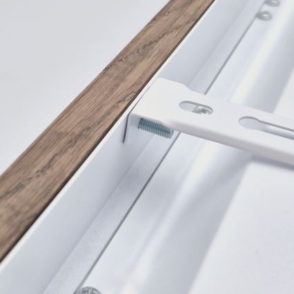 Brilagi - Plafoniera LED per bagno WOODY FRAME LED/50W/230V 120x30 cm IP44 noce