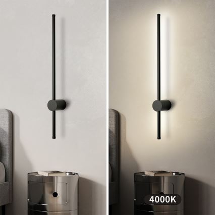 Brilagi - Applique da esterno LED AURA LED/12W/230V 4000K IP54 65 cm, nero