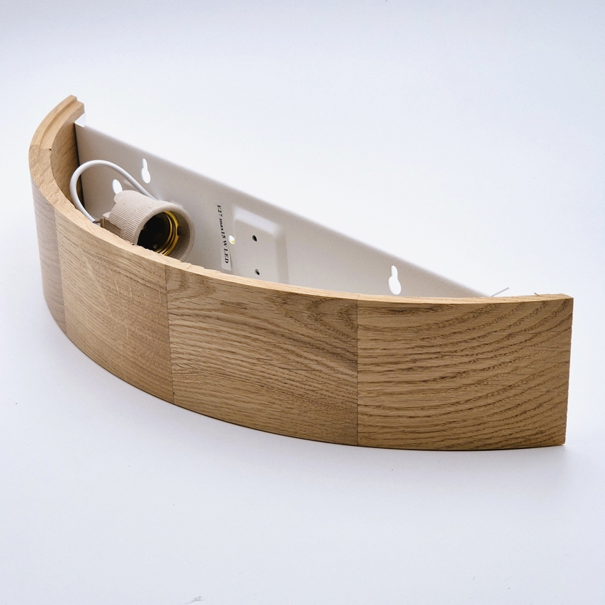 Brilagi - LED RGBW dimmerabile applique da parete CARVALHO 1xE27/15W/230V 2700-6500K Wi-Fi rovere