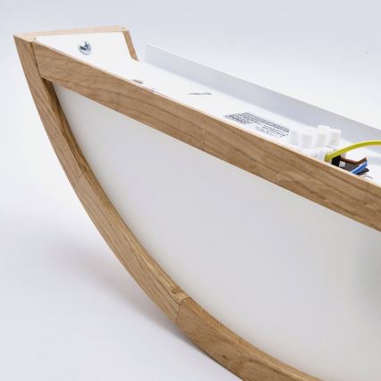 Brilagi - LED RGBW dimmerabile applique da parete CARVALHO 1xE27/15W/230V 2700-6500K Wi-Fi rovere