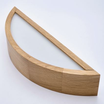 Brilagi - LED RGBW dimmerabile applique da parete CARVALHO 1xE27/15W/230V 2700-6500K Wi-Fi rovere