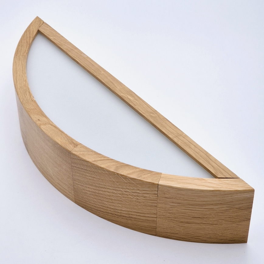 Brilagi - LED RGBW dimmerabile applique da parete CARVALHO 1xE27/15W/230V 2700-6500K Wi-Fi rovere