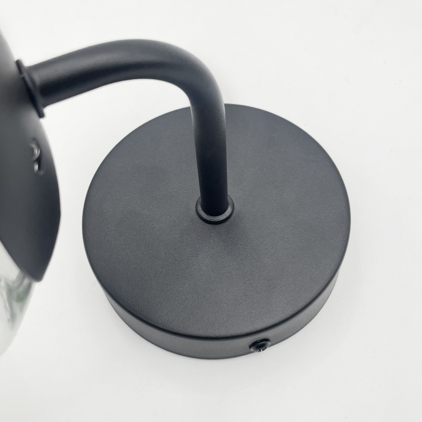 Brilagi - Applique MALIVA 1xE14/15W/230V nera/trasparente